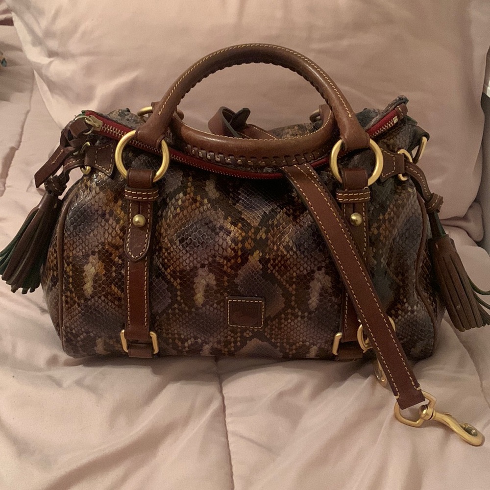 Dooney Florentine Python Small Satchel